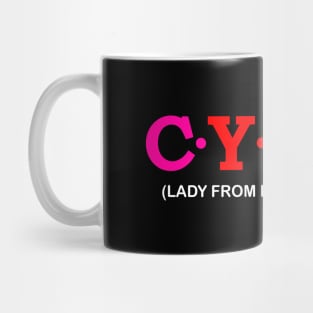 Cyndi - Lady from Mount Kynthos. Mug